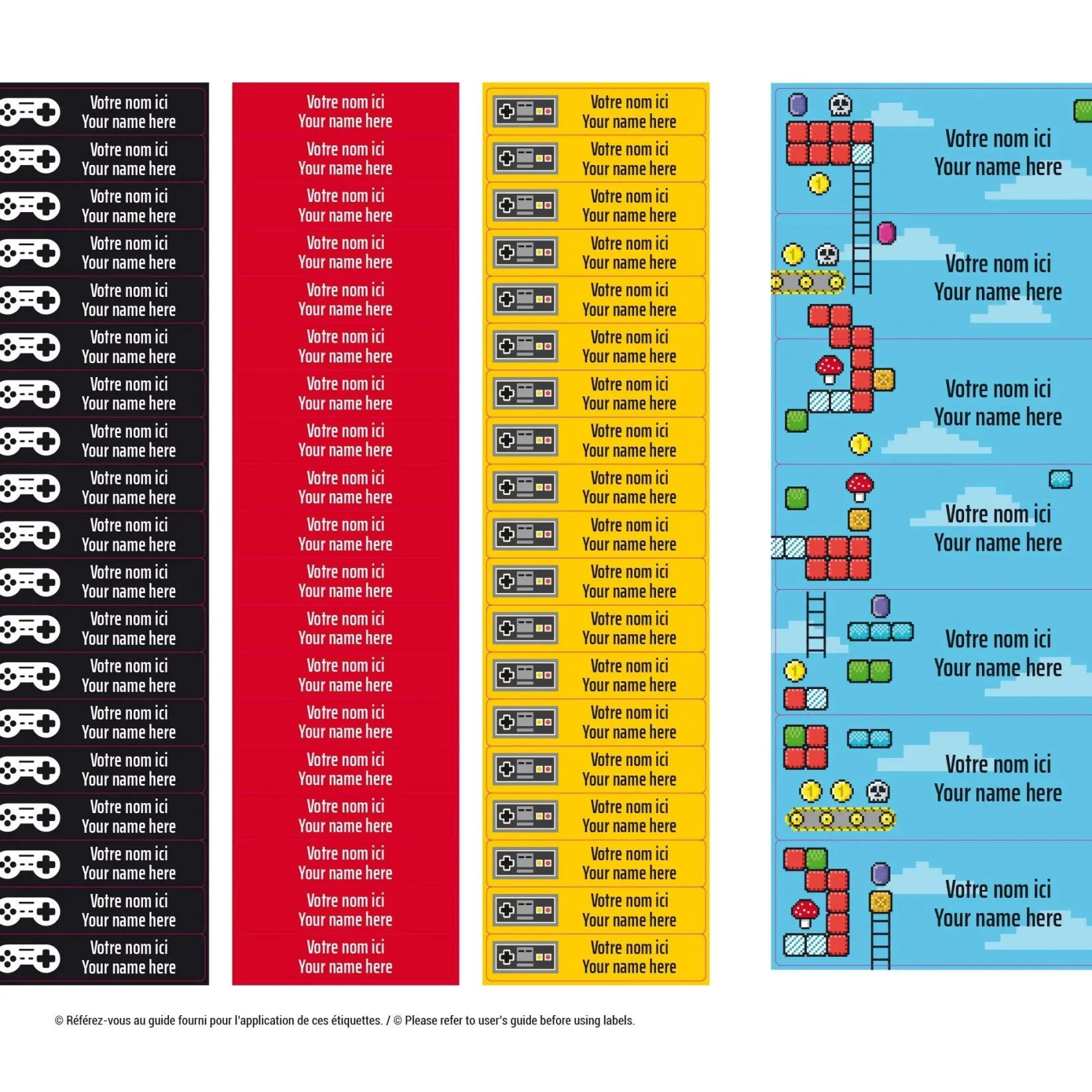 Personalized Name Labels|Personalized Name Labels>Clement - Impressions Essential Name Labels - Video Games