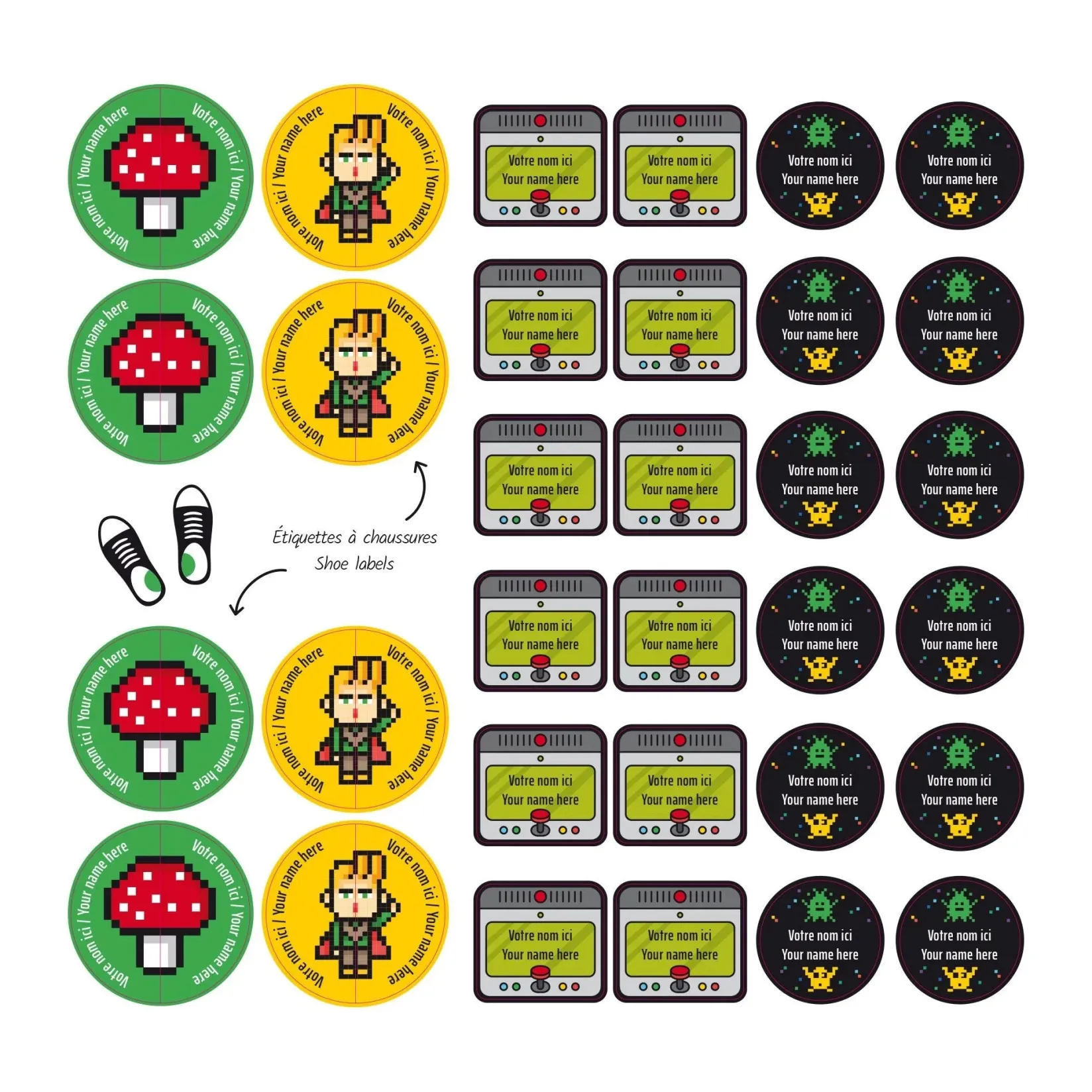 Personalized Name Labels|Personalized Name Labels>Clement - Impressions Essential Name Labels - Video Games