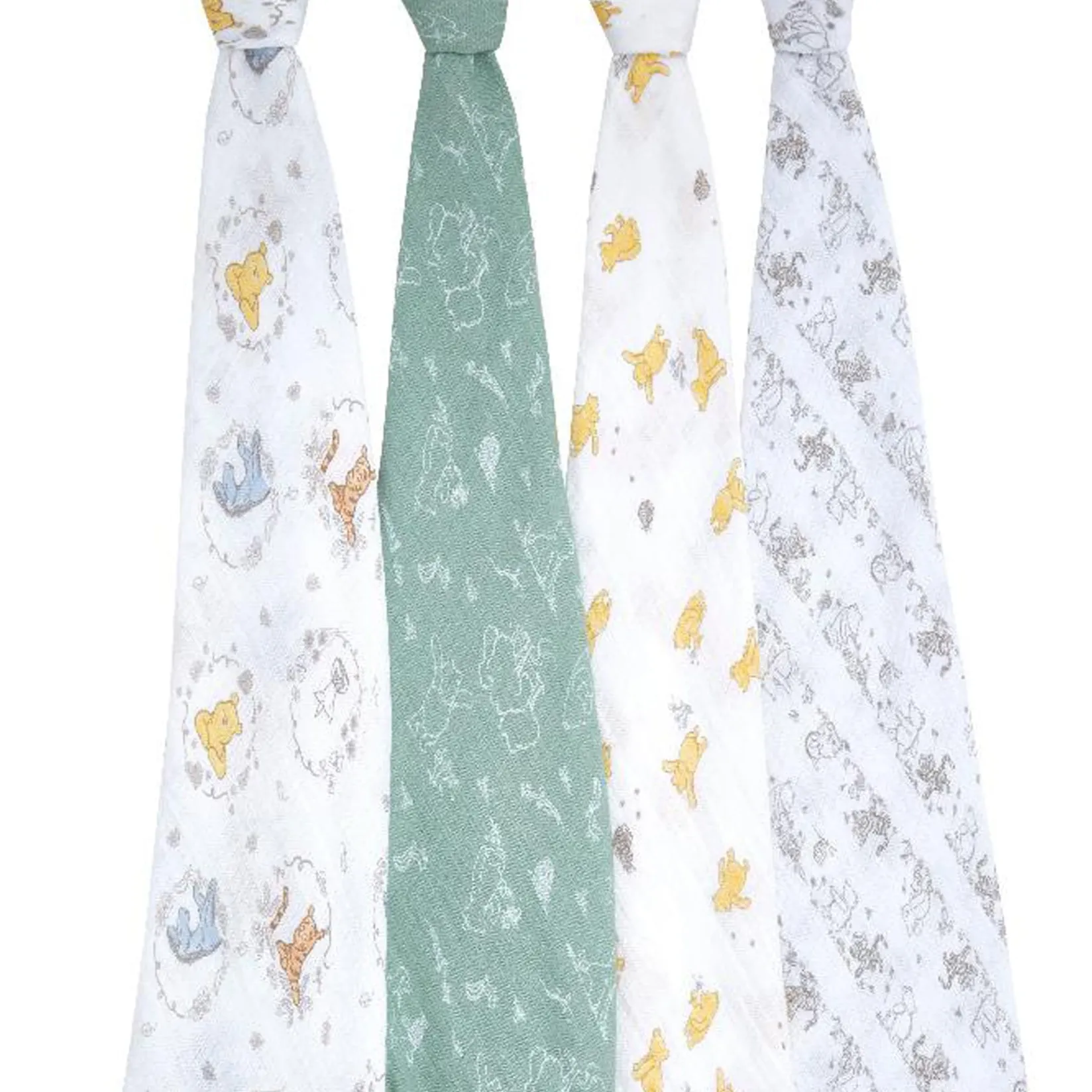 Hot Essentials Cotton Muslin Swaddles 2 Pack - Disney™ (4) Winnie and Friends Kids Blankets|Blankets