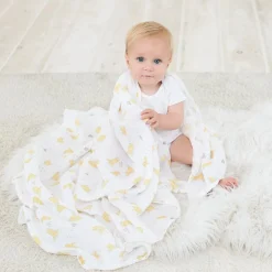 Hot Essentials Cotton Muslin Swaddles 2 Pack - Disney™ (4) Winnie and Friends Kids Blankets|Blankets