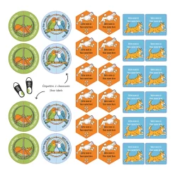 Discount Essentials Name Labels - Animals Kids Personalized Name Labels|Personalized Name Labels