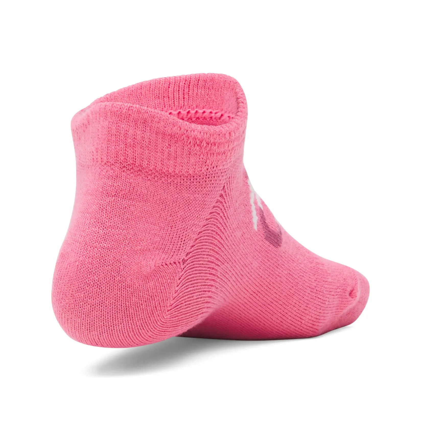 Socks|Underwear & Socks>Under Armour Essentials 6pk Socks 7-14 Fuchsia