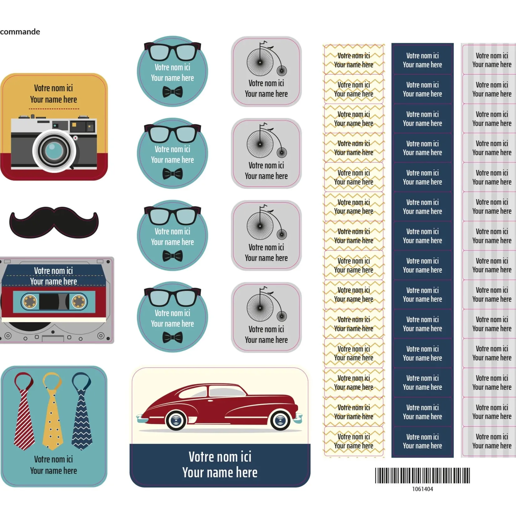 Personalized Name Labels|Personalized Name Labels>Clement - Impressions Essentiel Labels – Mister