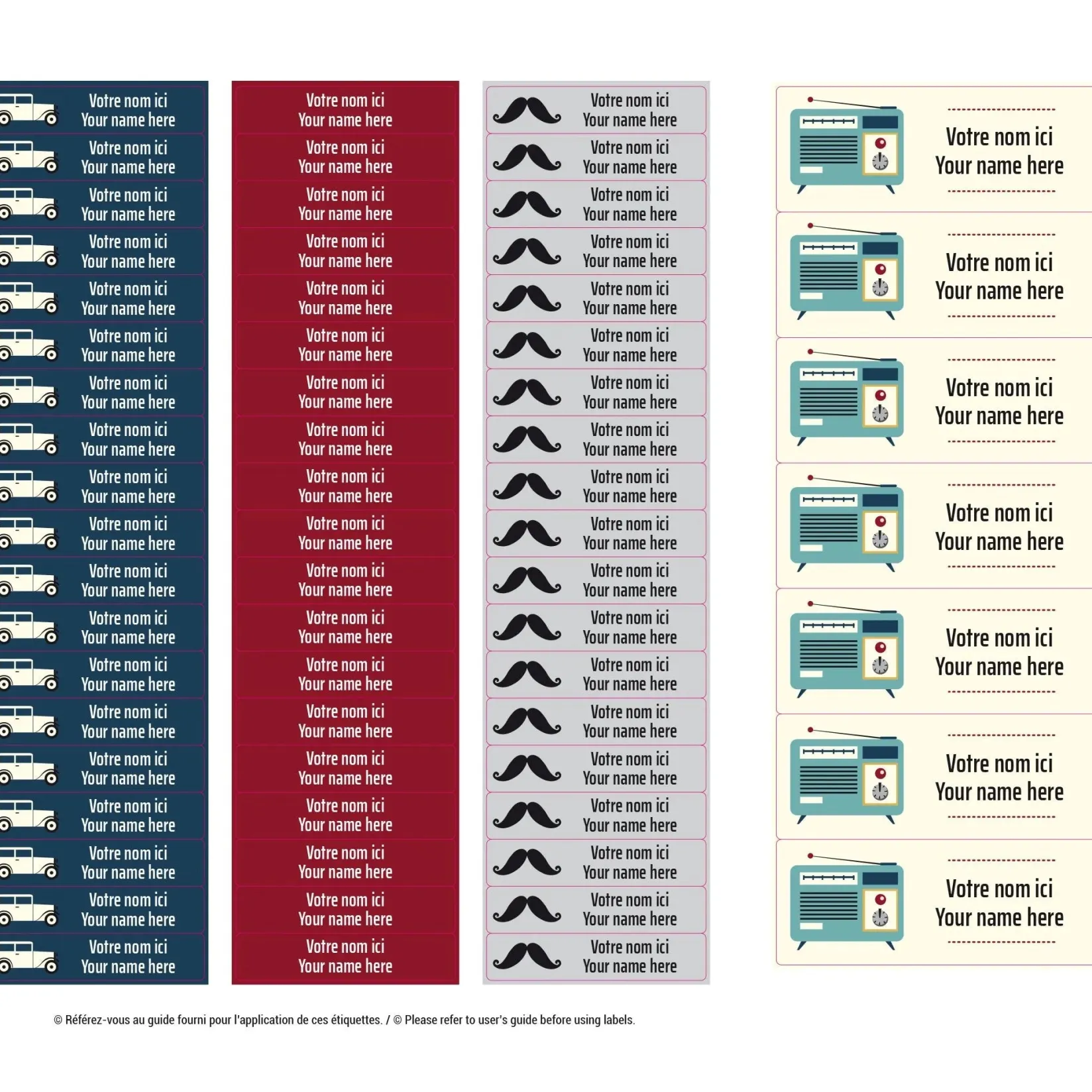 Personalized Name Labels|Personalized Name Labels>Clement - Impressions Essentiel Labels – Mister