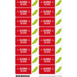 Sale ETIQUETTES ALLERGIE SOYA Kids Allergy Stickers|Personalized Name Labels