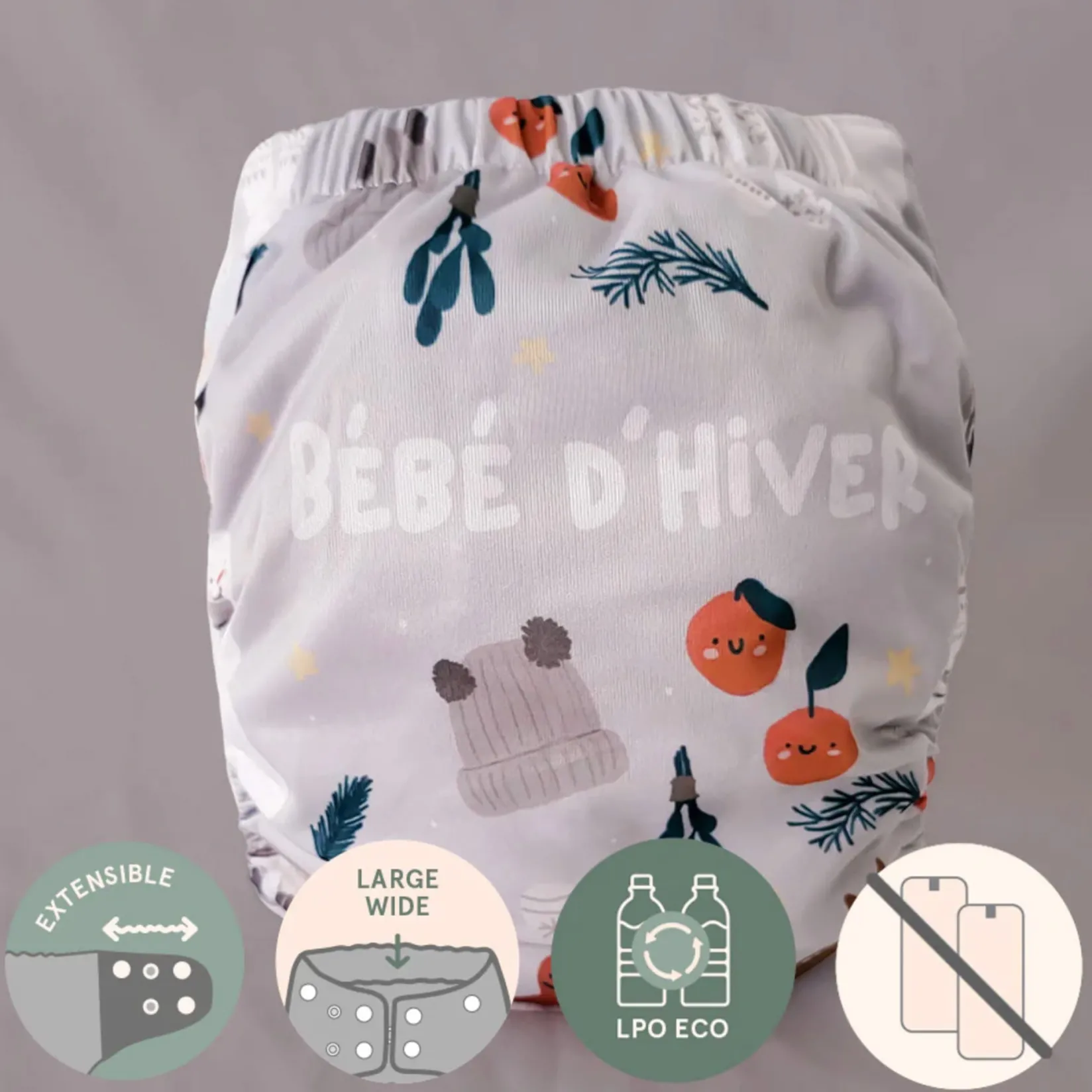 Cloth Diapers|Cloth Diapers>La Petite Ourse Evolution Washable Diaper - Winter