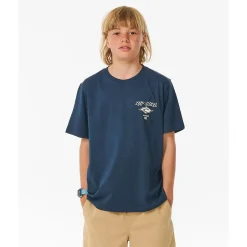 Tops>Rip Curl Fadeout Icon T-shirt 8-14y Navy
