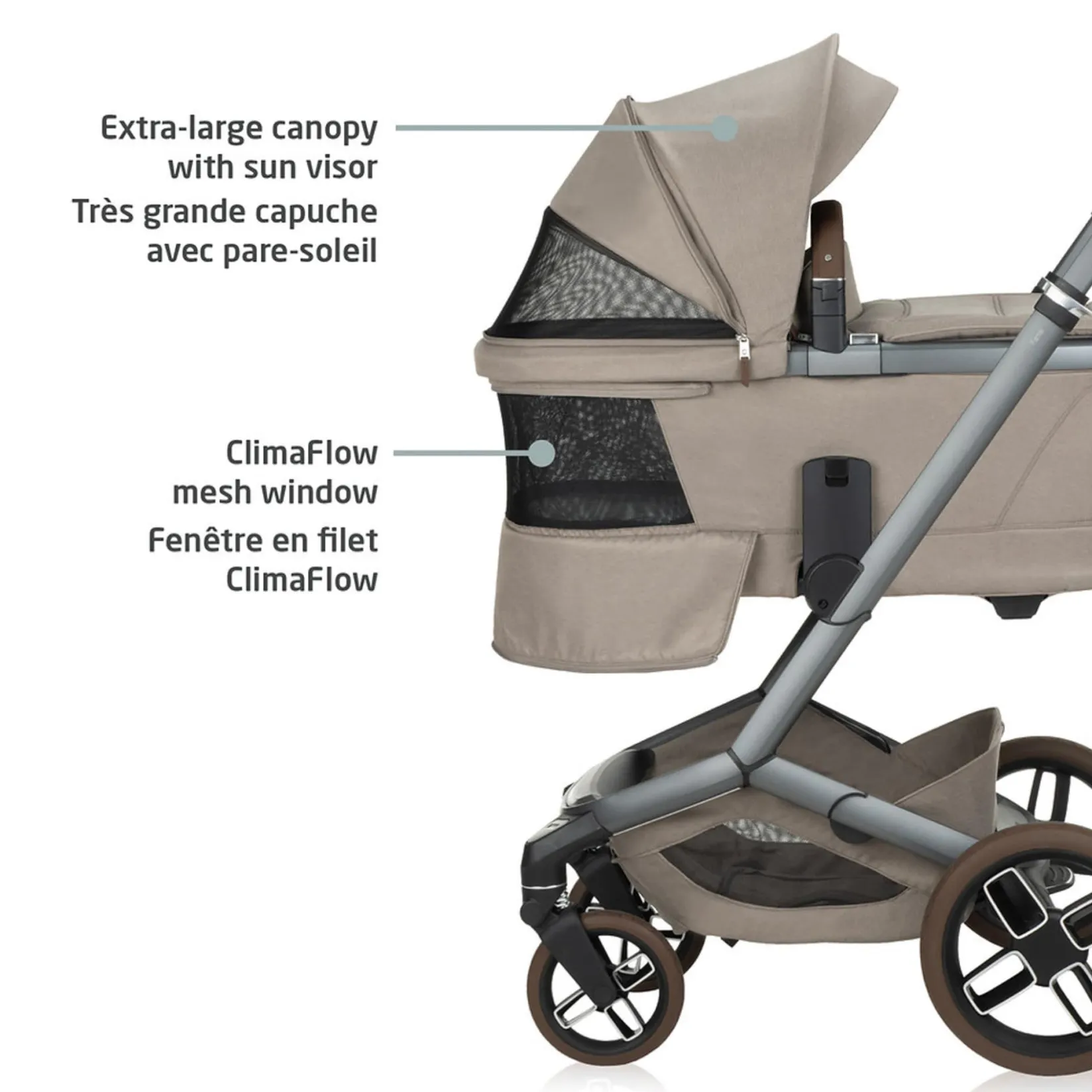 Strollers|Strollers & Trailers>Maxi-cosi Fame Bassinet - Twillic Truffle