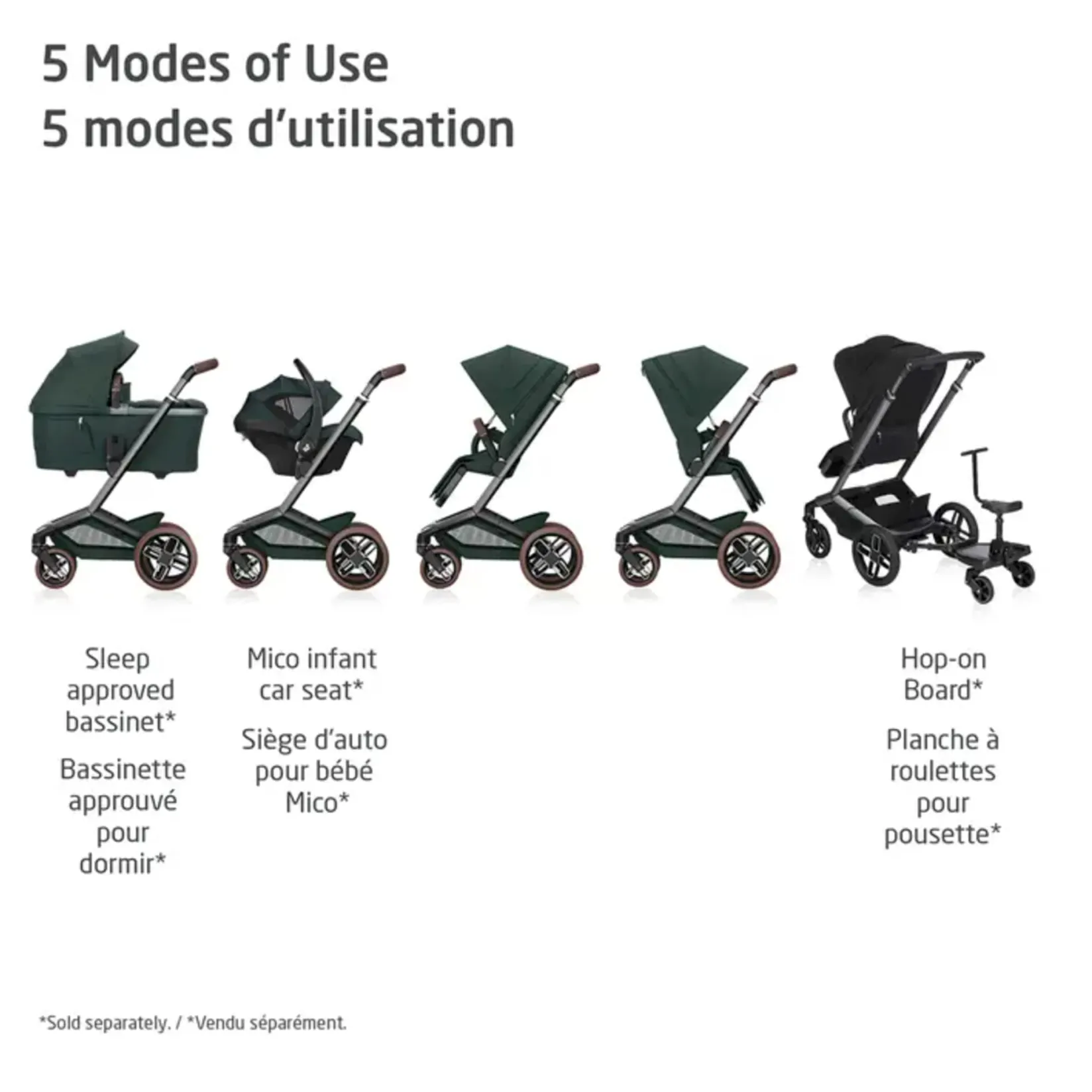 Strollers|Strollers & Trailers>Maxi-cosi Fame Stroller - Twillic Green