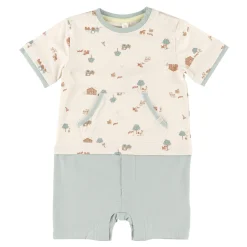 Discount Farm Printed Romper 6-24m BOY Rompers & Jumpsuits