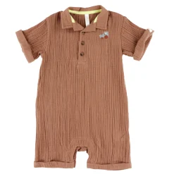Rompers & Jumpsuits>Nano Farm Romper 6-24m Brown