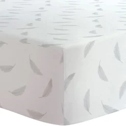 Sheets|Bedding>Kushies Feathers Flanel Fitted Sheet - Grey