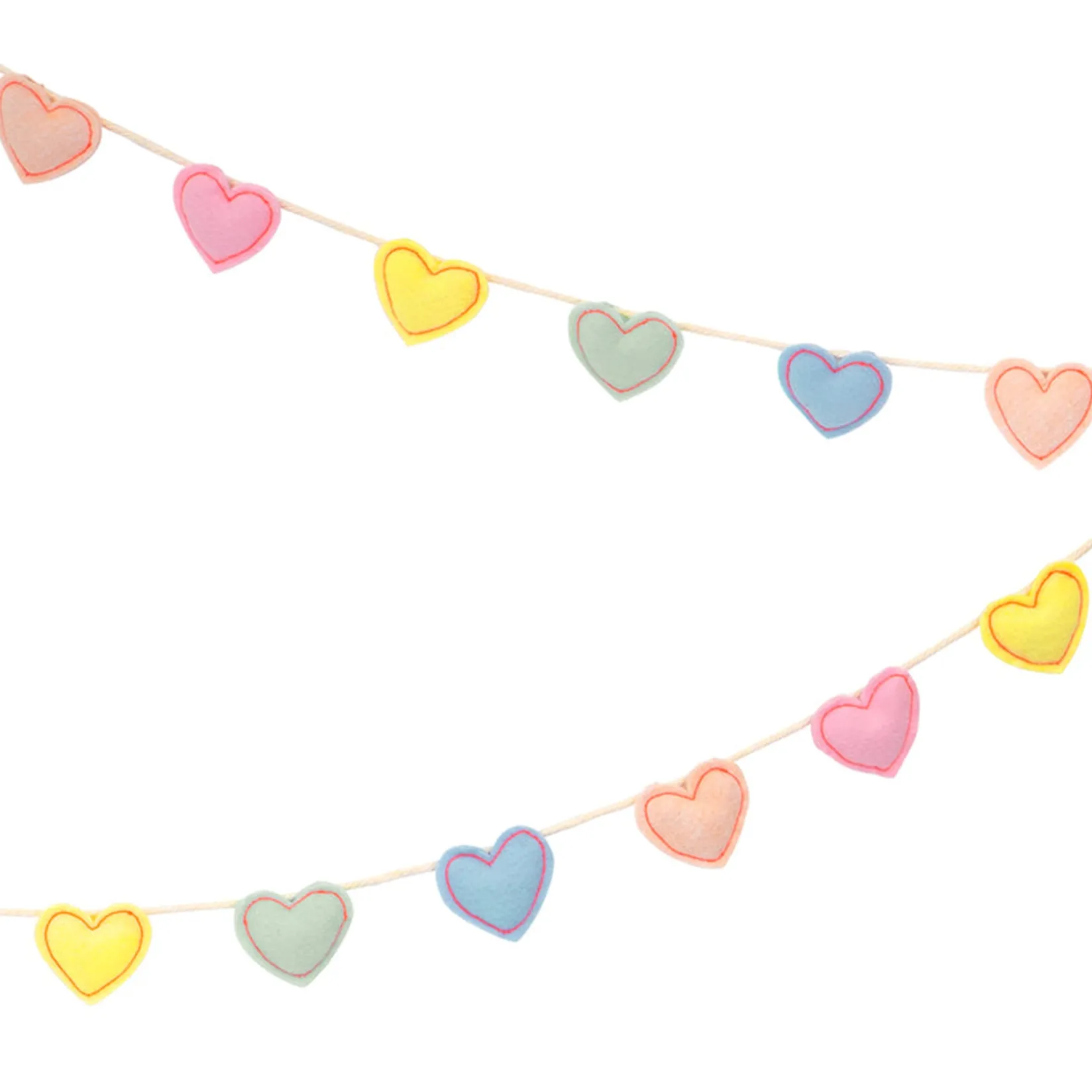 Online Felt Heart Garland Party Supplies