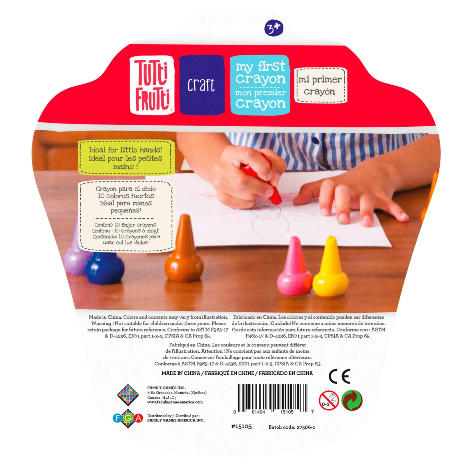 Diy & Activities>Tutti Frutti First Finger Pencils (10)