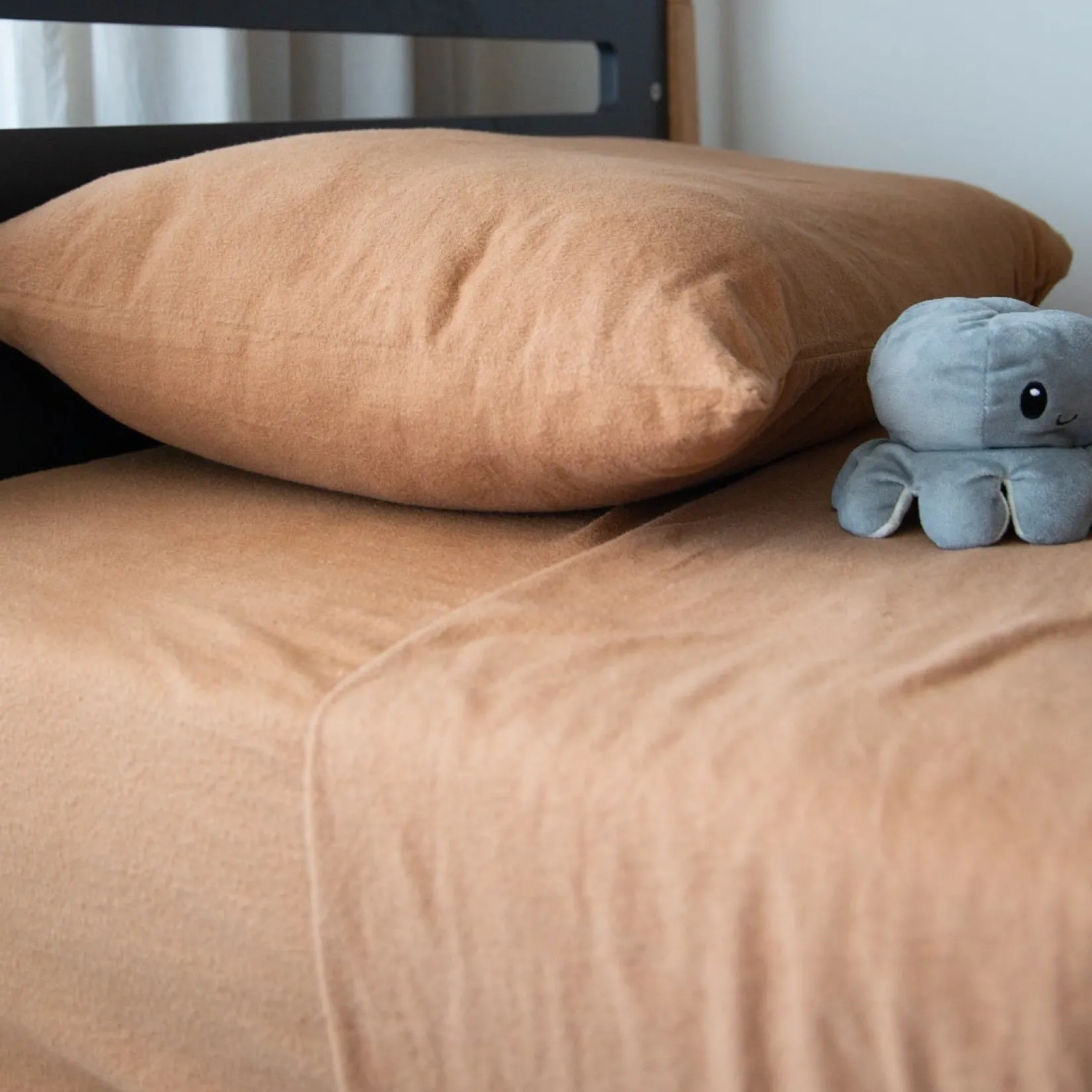 Online Flannel Double Sheet Set - Caramel Kids Sheets|Full & Queen Size Bedding