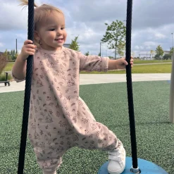 Pyjamas>Günamüna Fleece Jumpsuit 3-6m - Pink Forest Do-re-mi