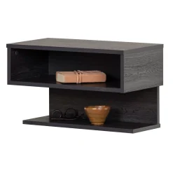 Nightstands>South Shore Floating Nightstand - Sazena Gray Oak