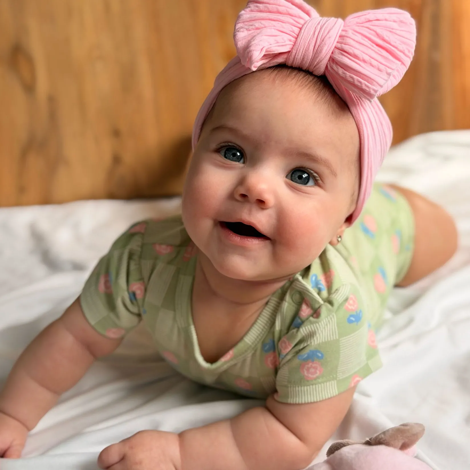 Hot Floral Check Bodysuit 3-24m Tops