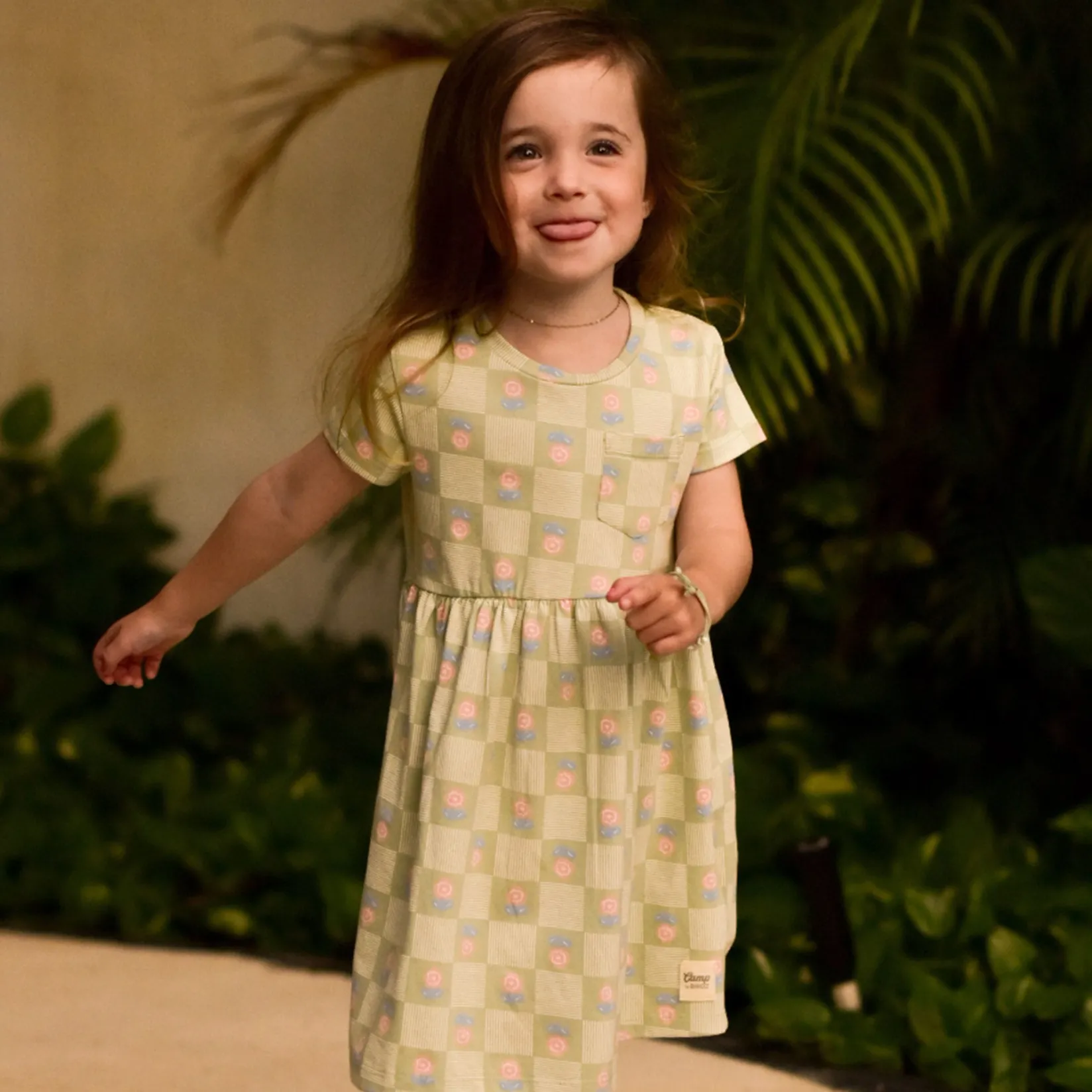 Floral Check Dress 2-8y Kids Dresses & Rompers