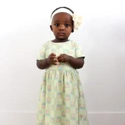 Floral Check Dress 2-8y Kids Dresses & Rompers