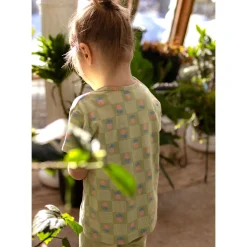 New Floral Check T-shirt 2-8y Kids Tops