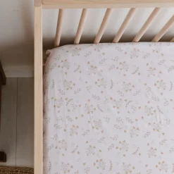 Sheets|Bedding>Perlimpinpin Floral Crib Fitted Sheet