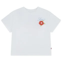 Tops>Levis Floral Oversized T-shirt 7-16y White
