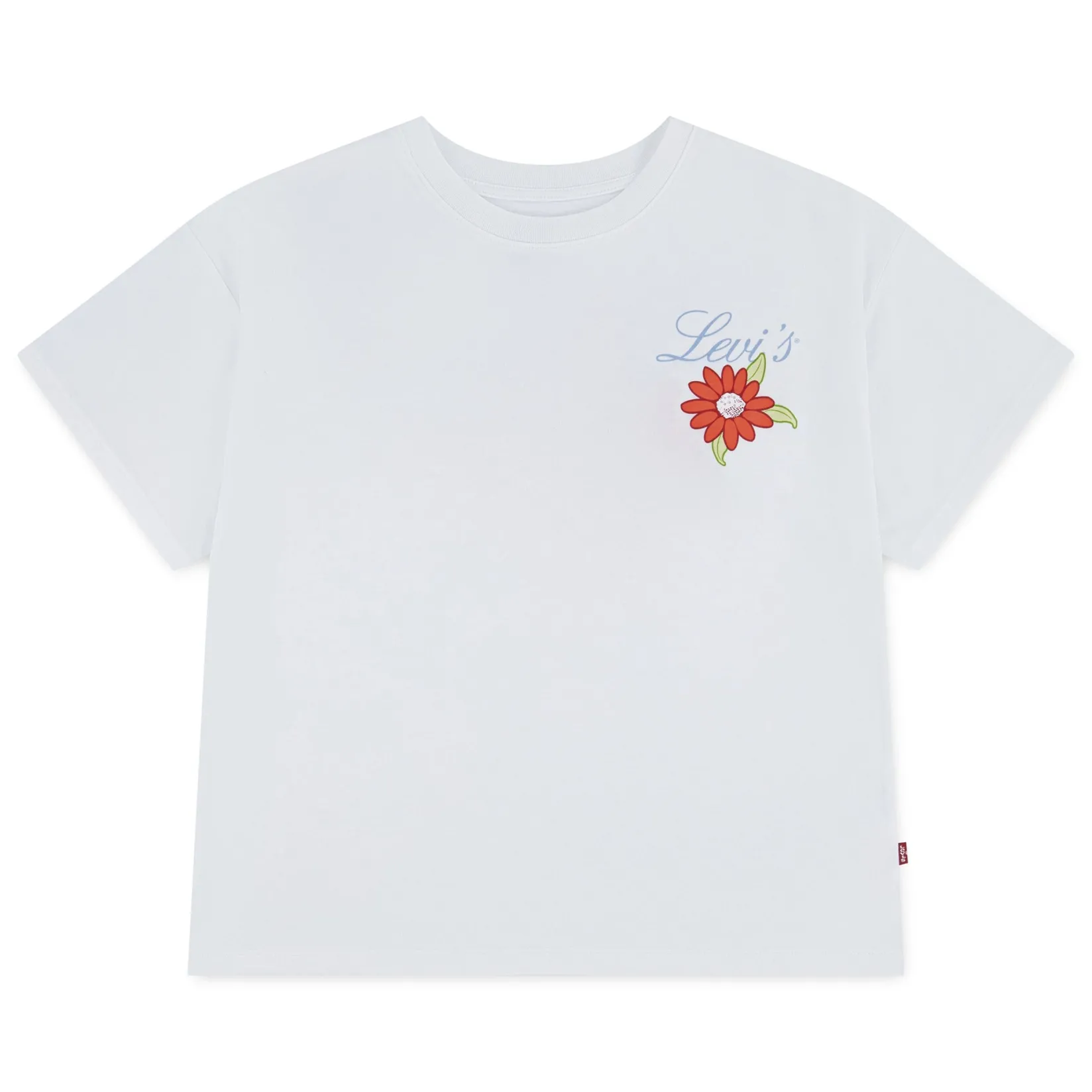 Tops>Levis Floral Oversized T-shirt 7-16y White