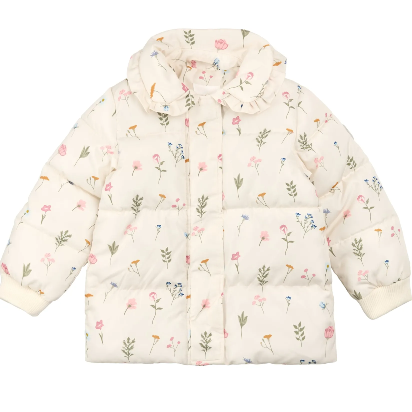 Outerwear|Coats & Jackets>Miles Florals Puffer Jacket 2-10y Beige