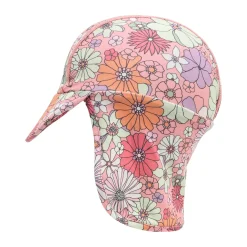 Hats & Caps>Color Kids Flower Aop Hat 1-6 Coral