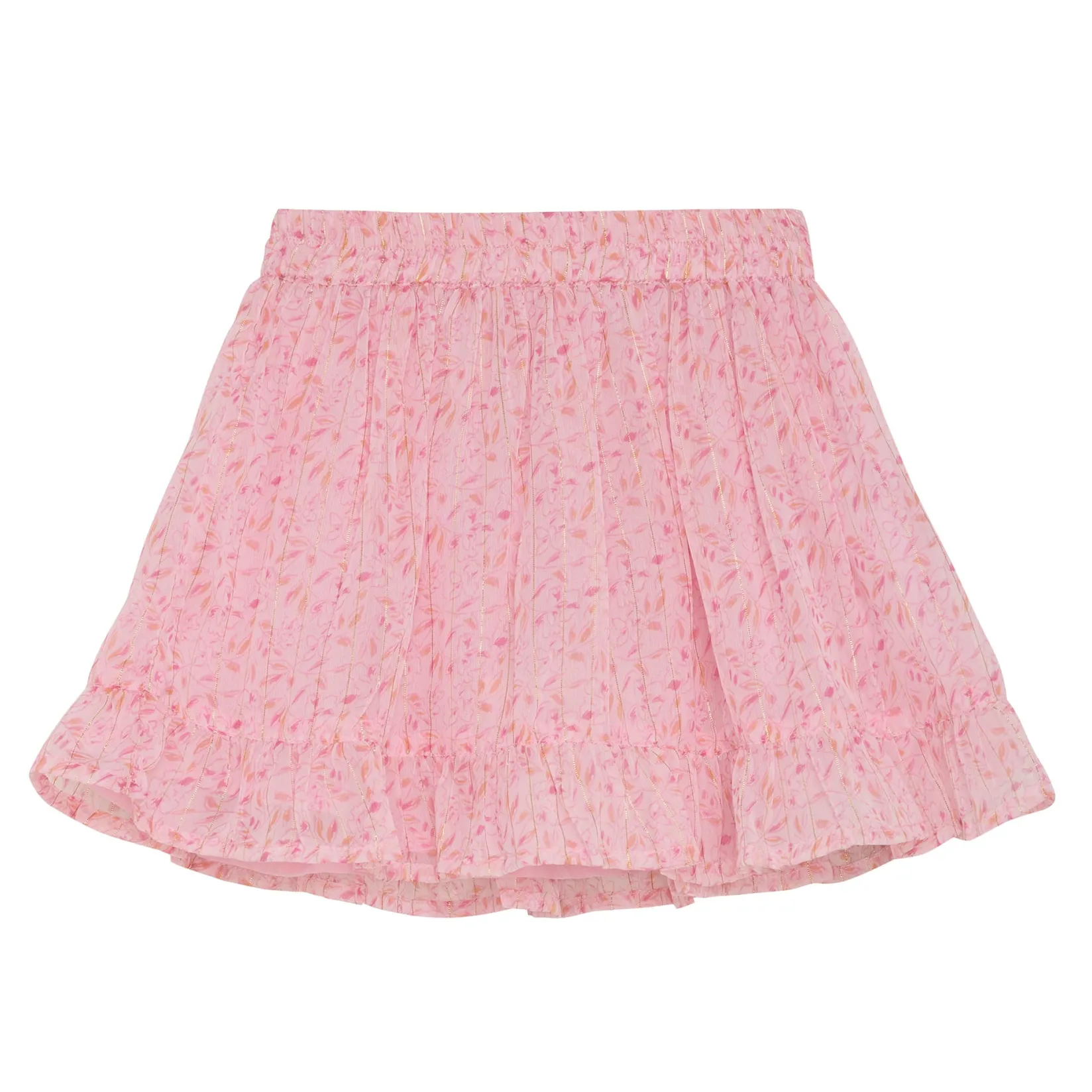 Skirts>Creamie Flower Lurex Skirt 2-6y Pink