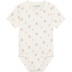Tops>Minymo Flower Print Bodysuit 6-24m Ivory