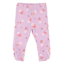 Leggings & Jeggings>Nano Flowers 3/4 Printed Legging Lilac