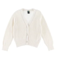 Fleeces And Sweatshirts|Tops>Nano Flowers Cardigan 2-12 Ivory