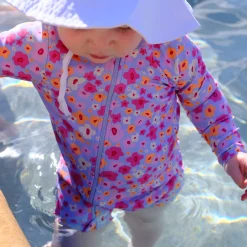 Sale Flowers Long Sleeve Swimsuit 3-24m Swimsuits