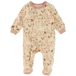 Preemie Clothing|Pajamas>Colle Colle Flowers Magnetic Pajamas P-12m Beige