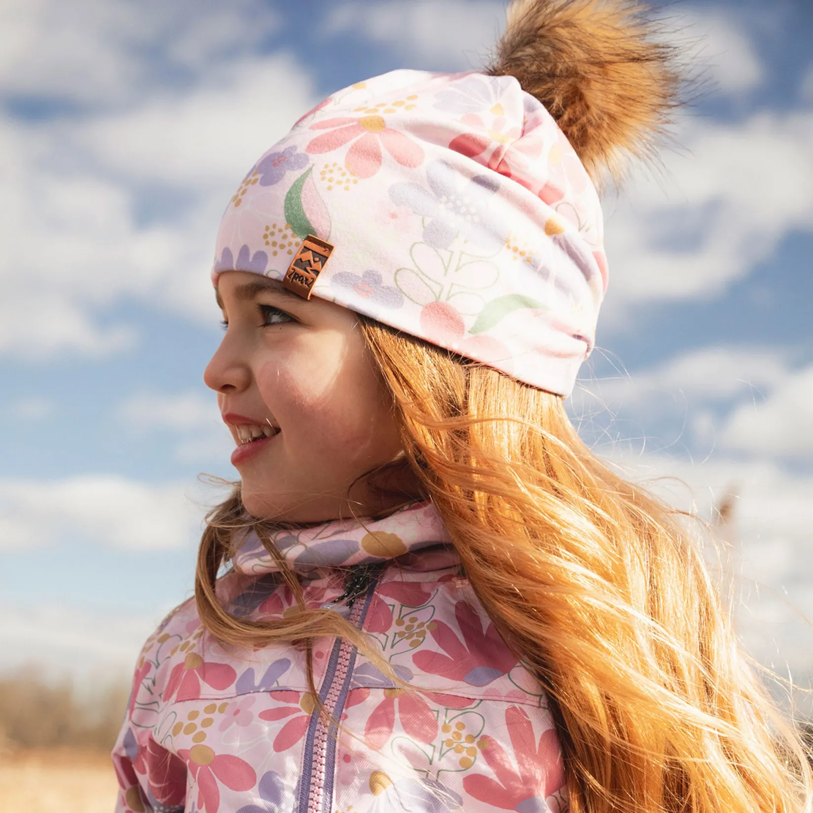 Flowers Neck Warmer 2-14y Kids Neck Warmers & Scarves