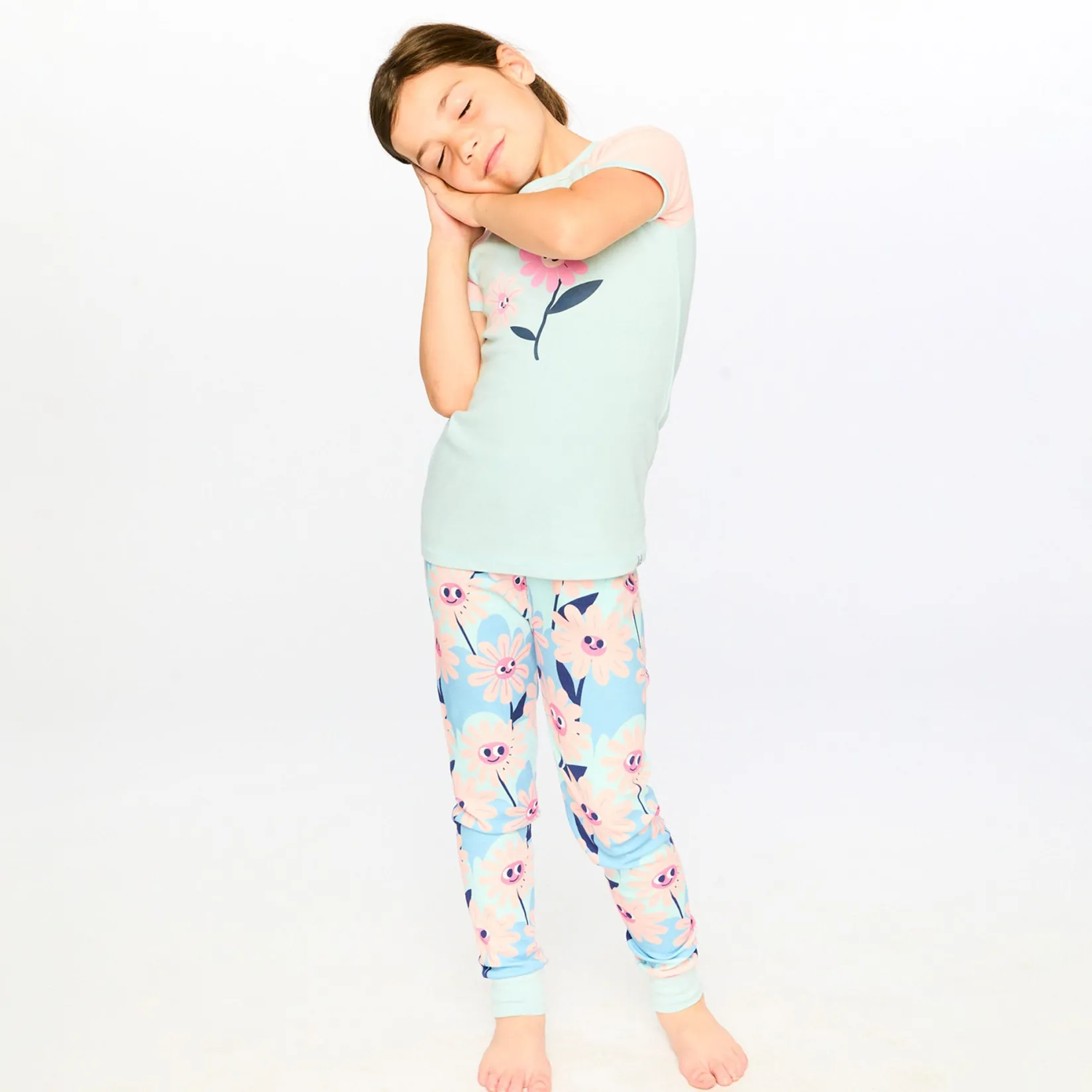 Sale Flowers Pajama Set 7-10 Kids Pajamas & Bathrobes