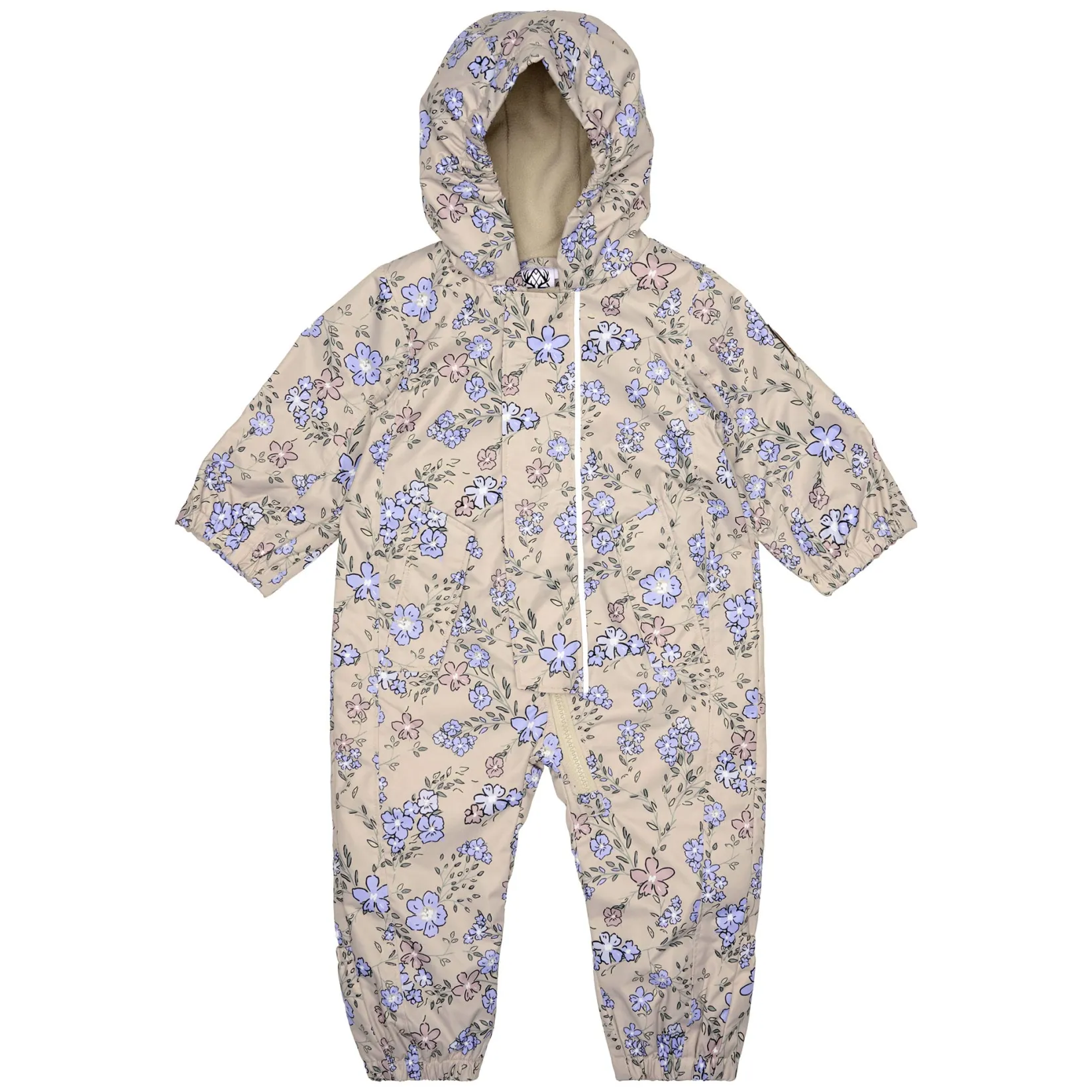 Outerwear>Deer Mountain Flowers 1pce Suit 6-24m Beige