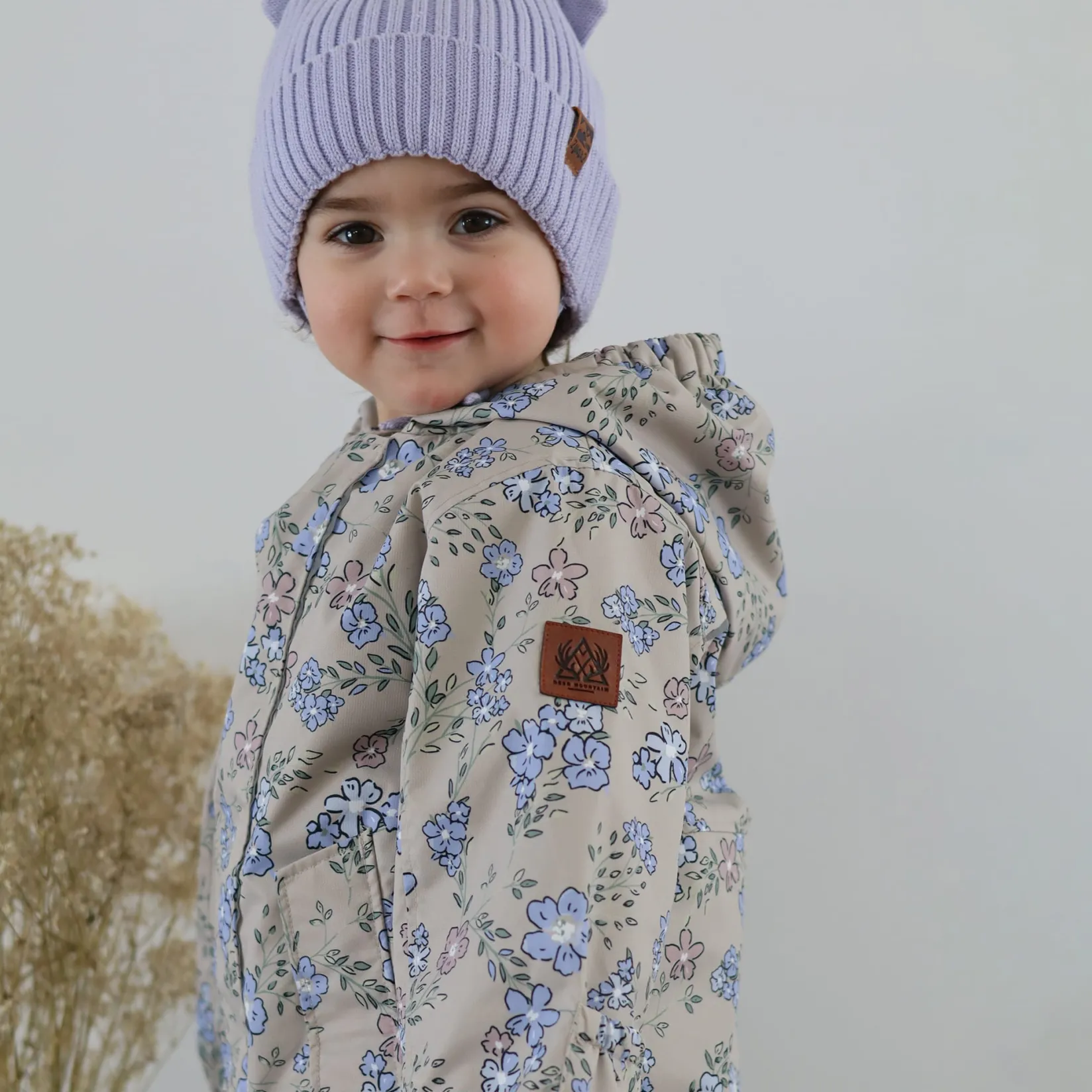 Outerwear>Deer Mountain Flowers 1pce Suit 6-24m Beige