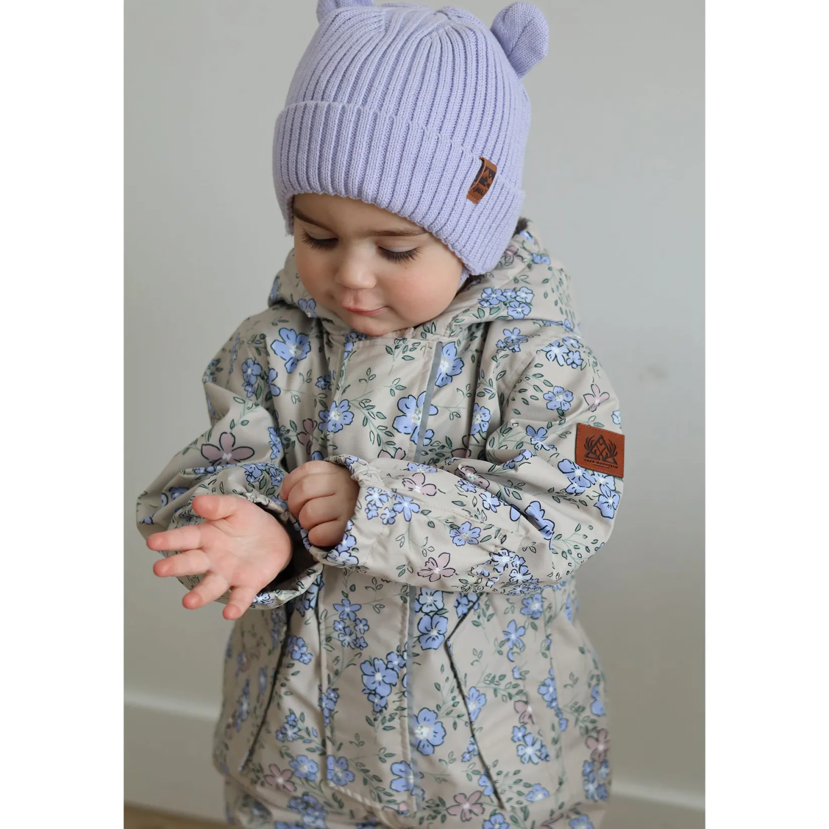 Outerwear>Deer Mountain Flowers 1pce Suit 6-24m Beige