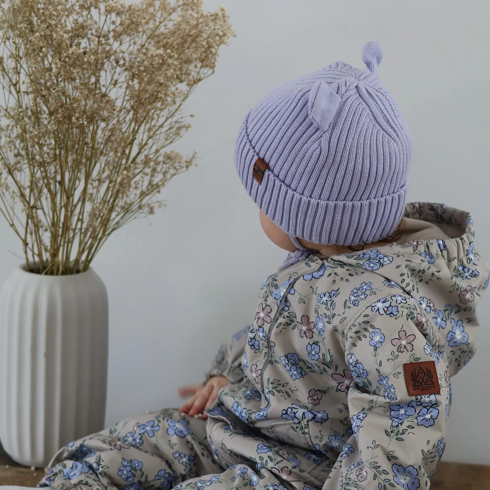 Outerwear>Deer Mountain Flowers 1pce Suit 6-24m Beige