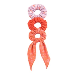 Fashion Accessories>Nano Flowers 3pk Scrunchies Lilac