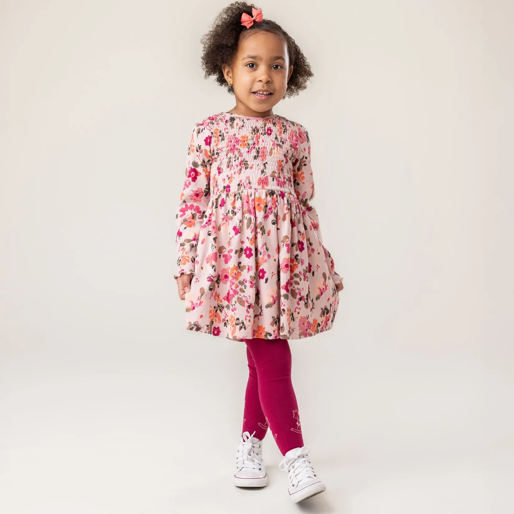 Clearance Flowers Printed Dress 2-12 Kids Dresses & Rompers