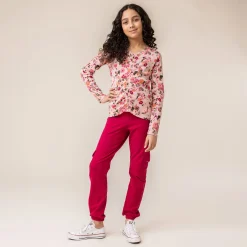 Sale Flowers Printed T-shirt 2-12 Kids Tops