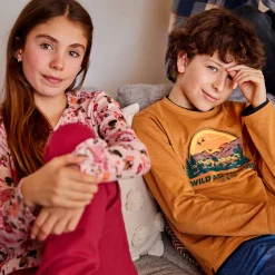 Sale Flowers Printed T-shirt 2-12 Kids Tops