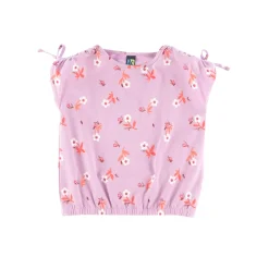 Hot Flowers Printed T-shirt 2-12 Kids Tops