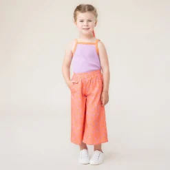 Clearance Flowers Ribbed Tank Top 2-12 Kids Tops
