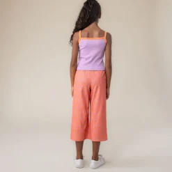 Clearance Flowers Ribbed Tank Top 2-12 Kids Tops