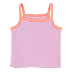 Clearance Flowers Ribbed Tank Top 2-12 Kids Tops